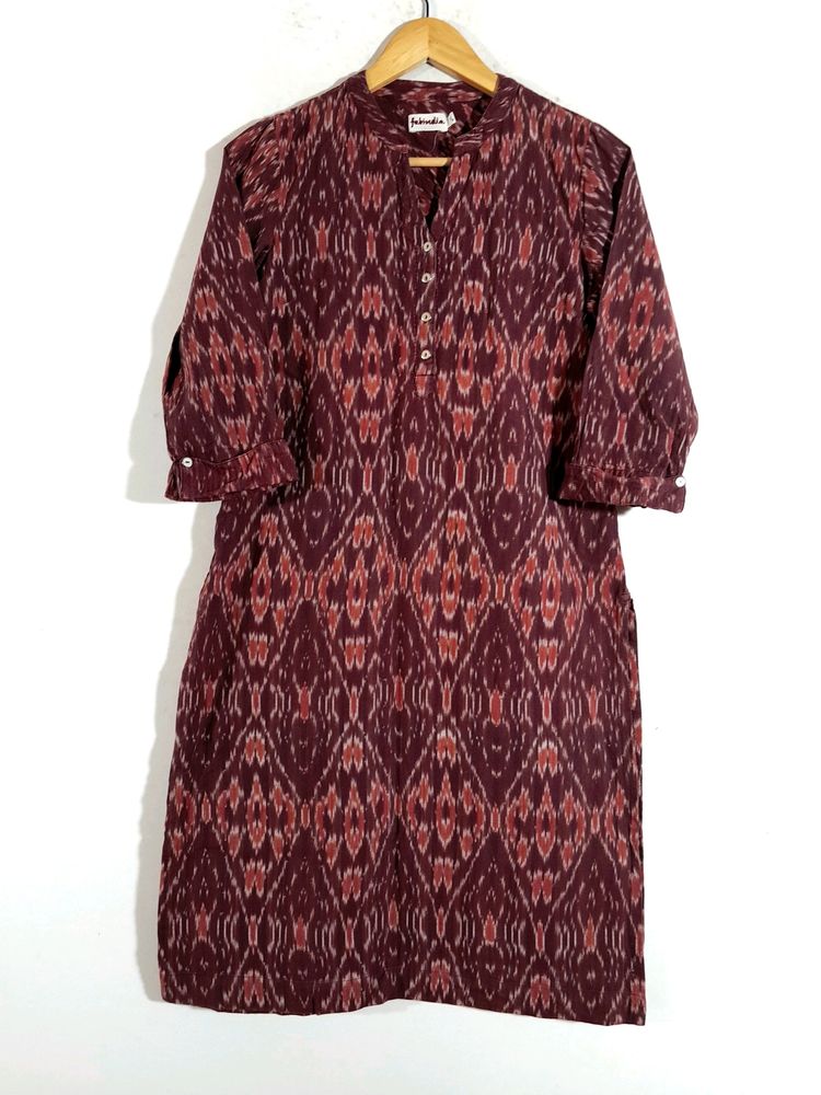 Purple Printed Casual Kurta (Women's)