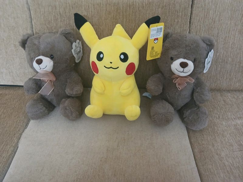 3 Soft Toys @discount