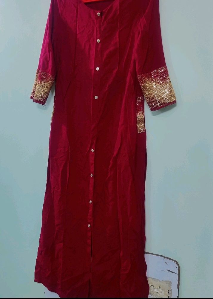 Red Luxury Kurti Grab Fast