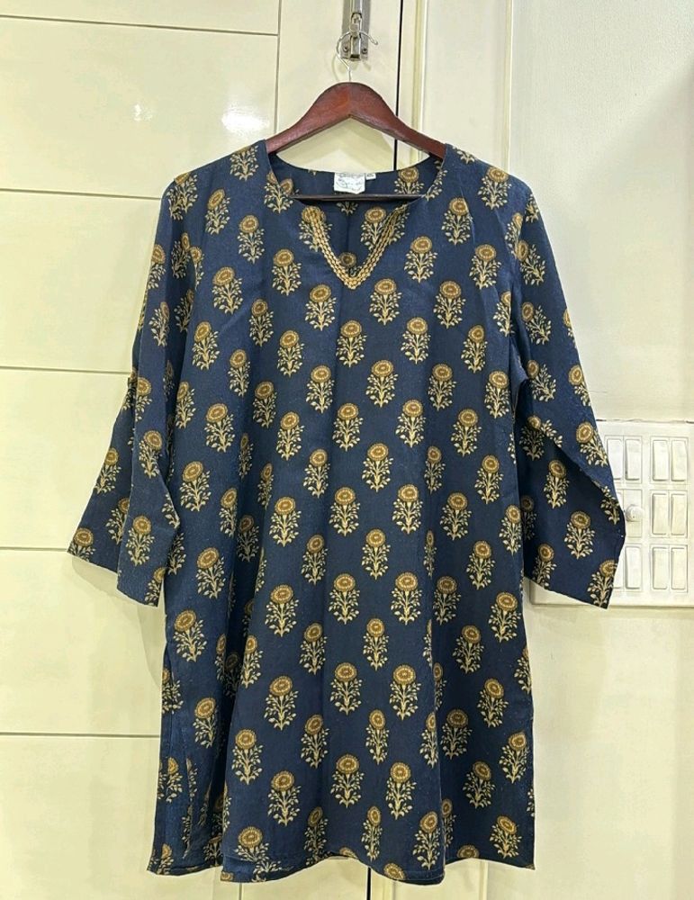 Navy Blue Designer Kurti (Women)