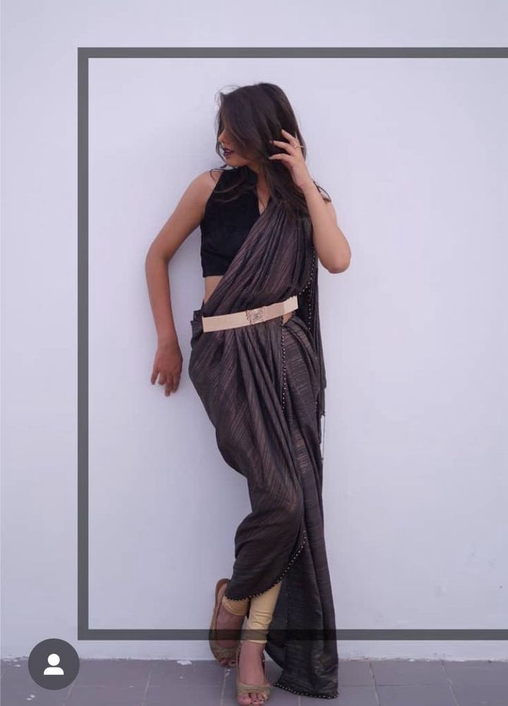 3 Pc Pant Style Saree Completely New