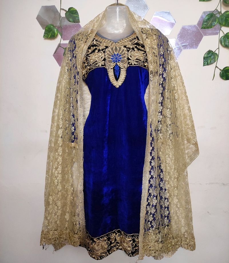 Navy Blue Shaneel Kurti set ✨💫