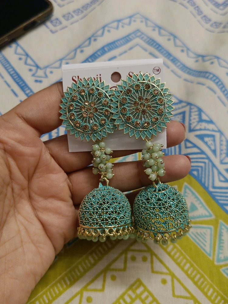 Pastel green Earings