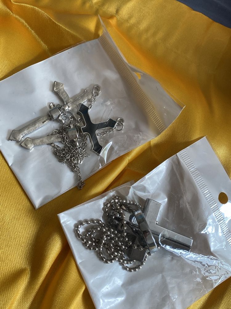 Jesus Cross Earrings And Pendant Combo