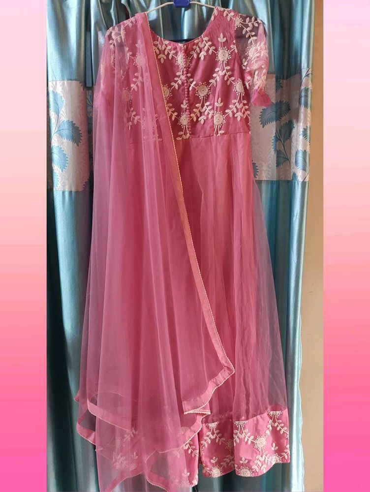 Inddus Anarkali Kurta With Dupatta