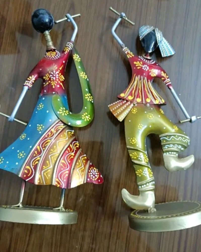 Iron Dancing Couple Playing Garba.....