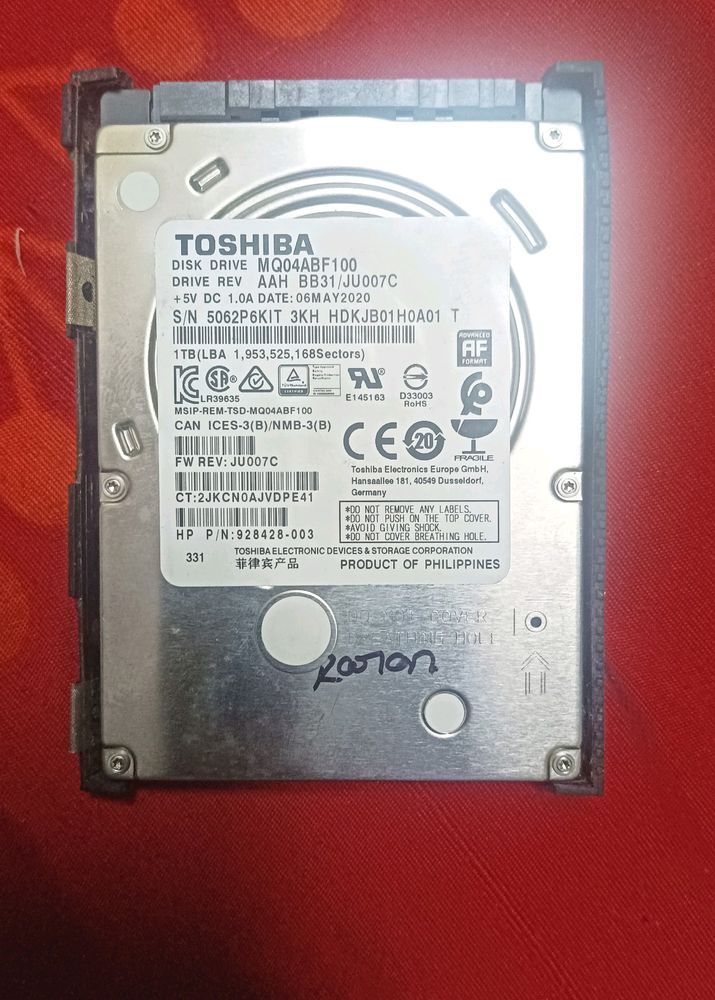 Toshiba 1tb Harddisk