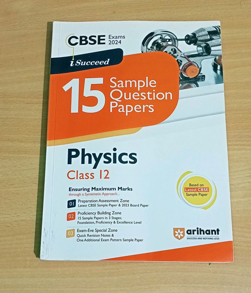 Physics Sample Question Paper Book For Class 12