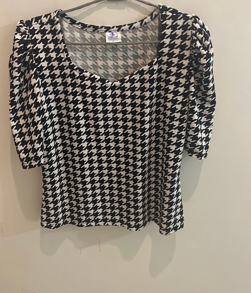 Checkered Stylish Top