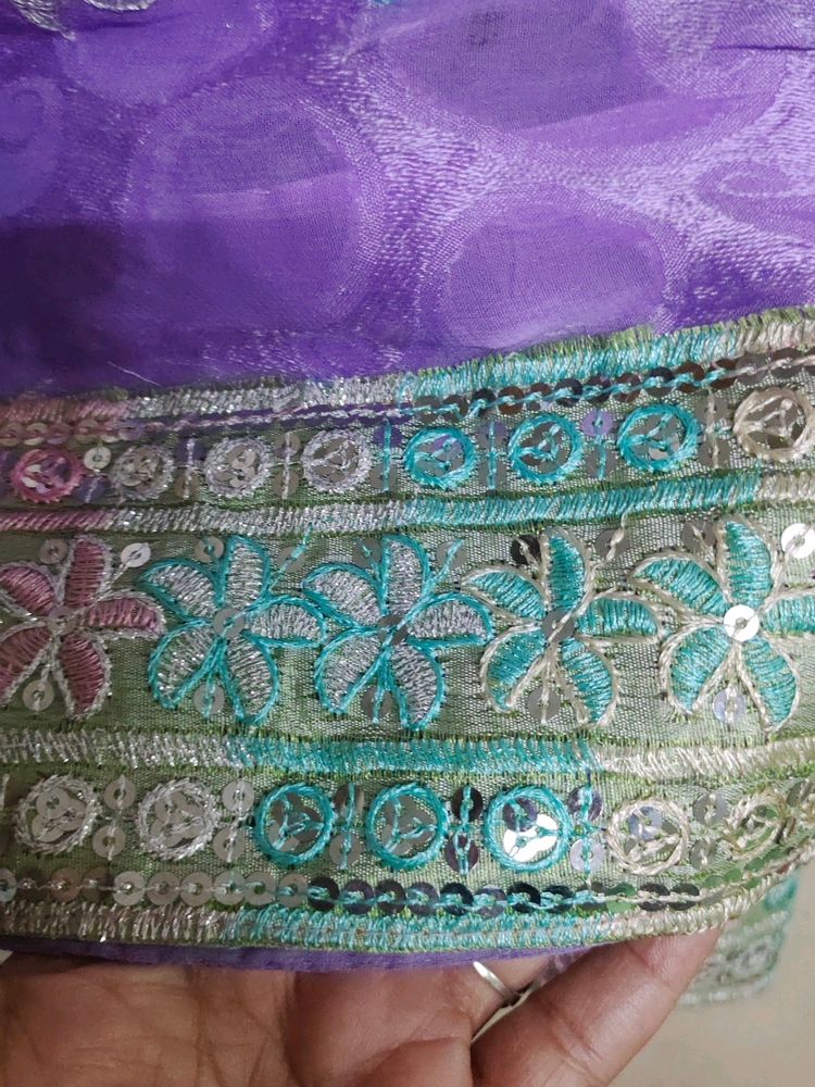 Beautiful Net Heavy Embroidery Saree