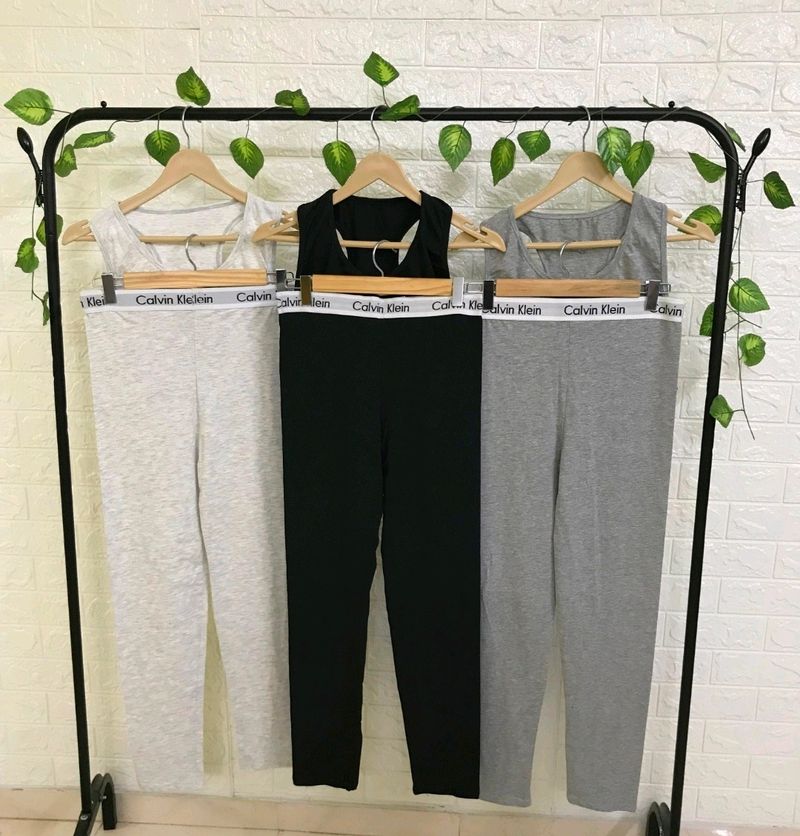 Gray Shade Ck Yoga Set