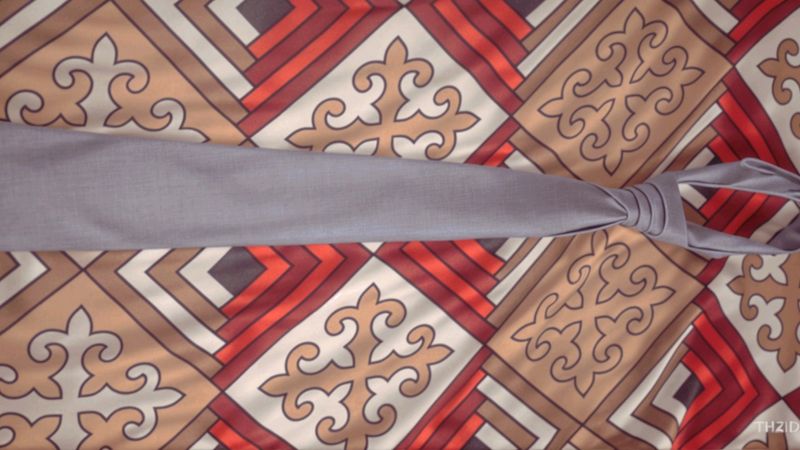 Grey Colour Tie For School Uniform