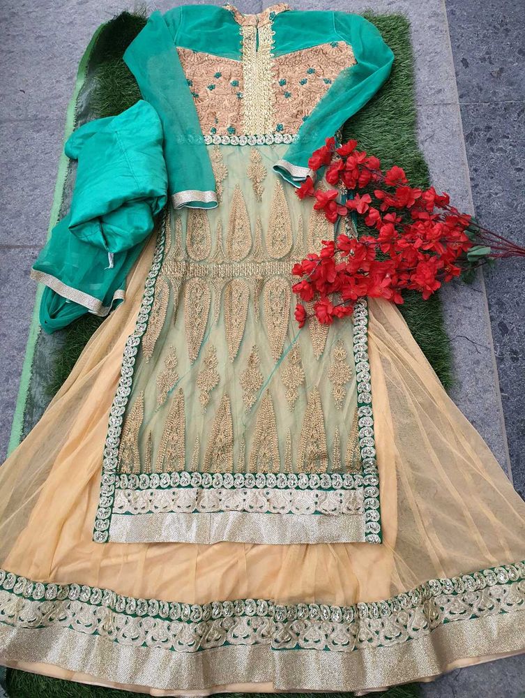 🔥🎀💚Women Wedding Wear 3 Piece Set 💚🎀🔥