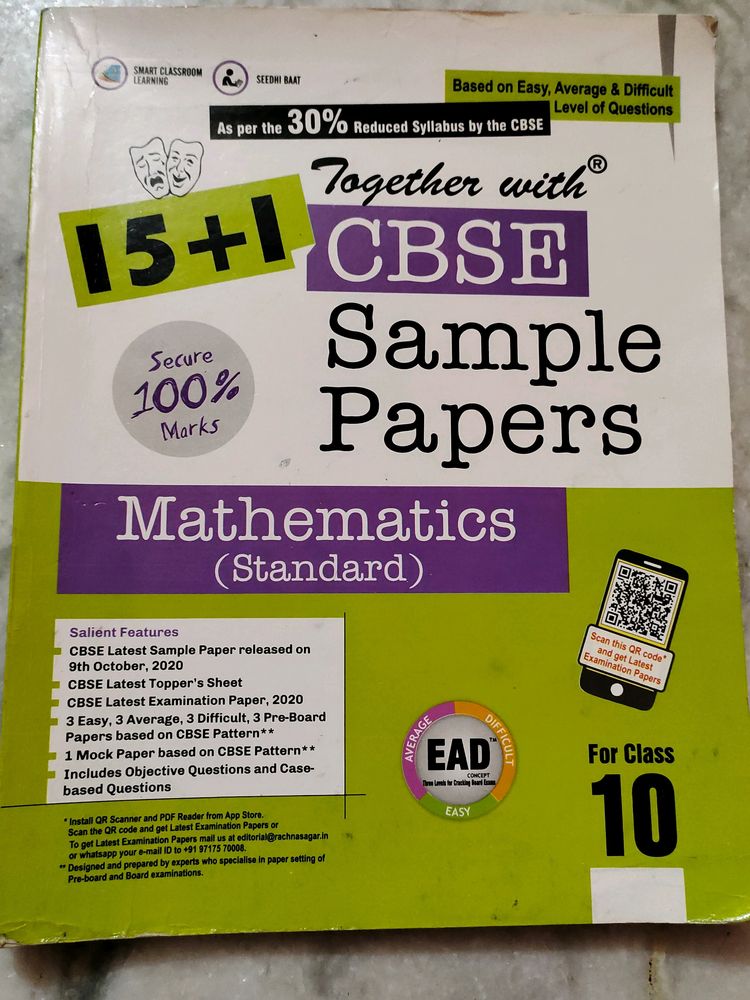 Mathematics Standard Sample Papers Class 10