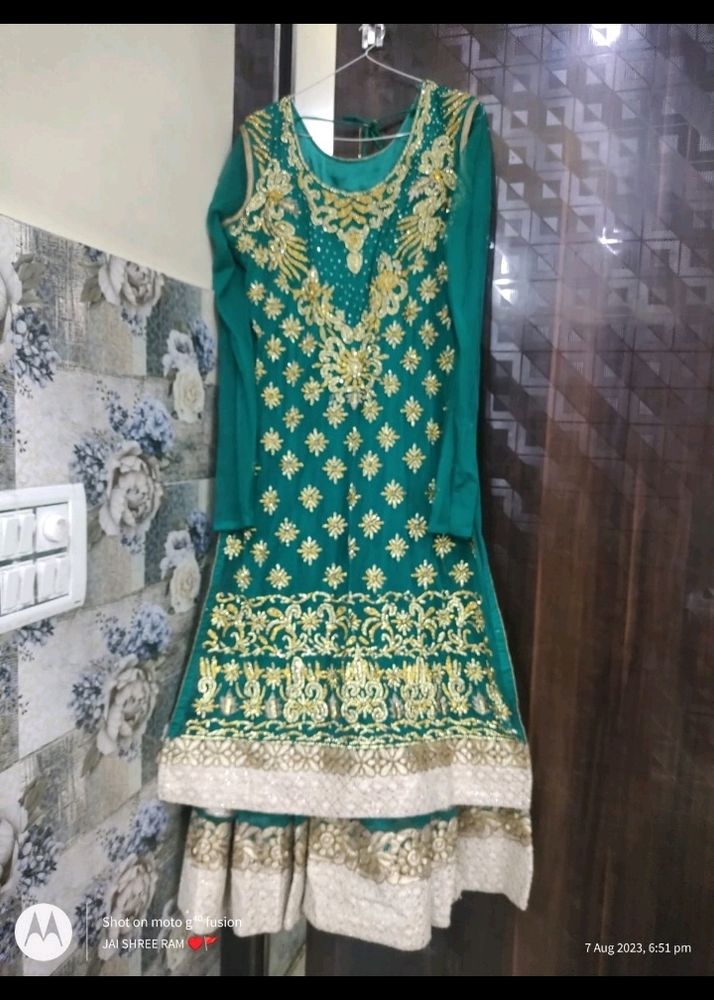 Heavy Party Wear Suit With Churidaar And Dupatta