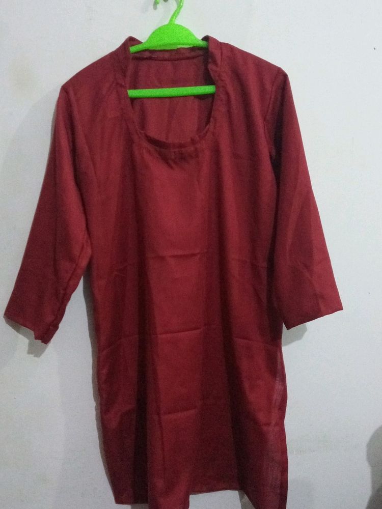 New Maroon Kurta