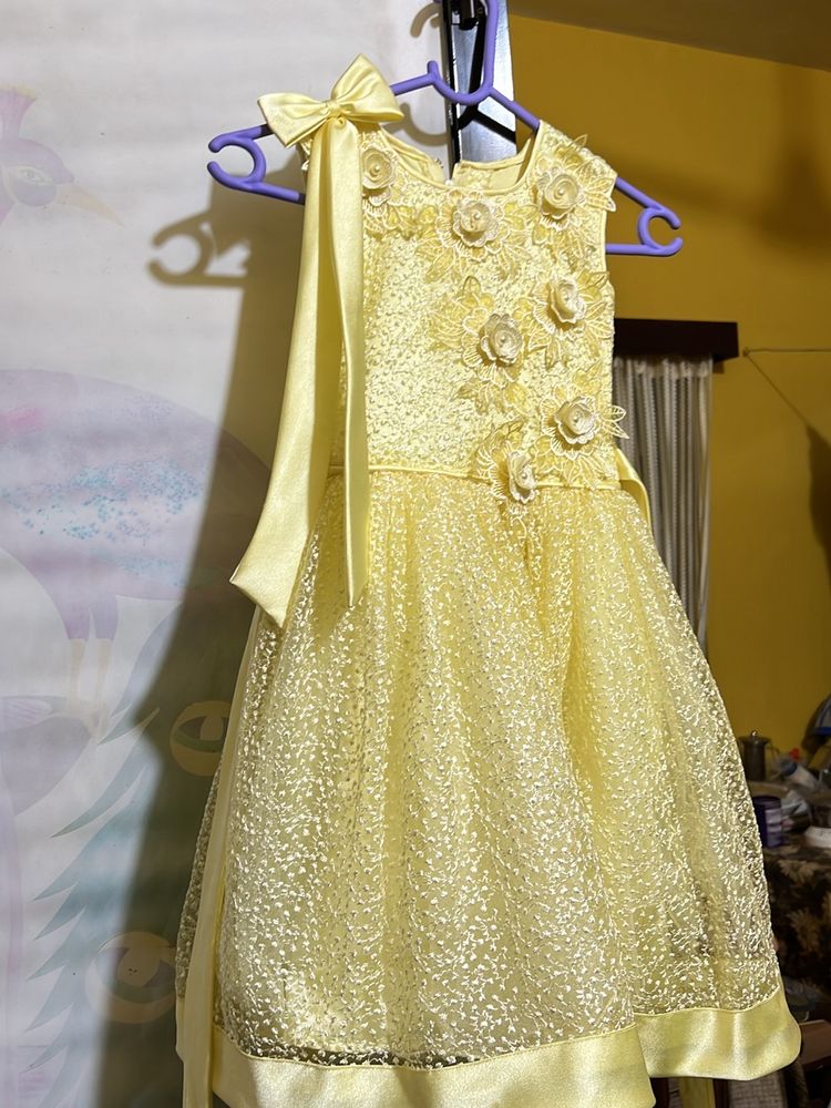 Girls Yellow Dress