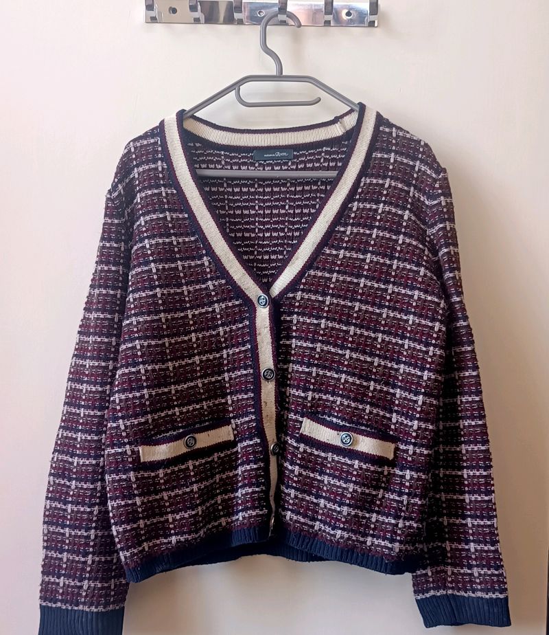 💥PRICE DROP 💥Old Money Style Checkered Cardigan