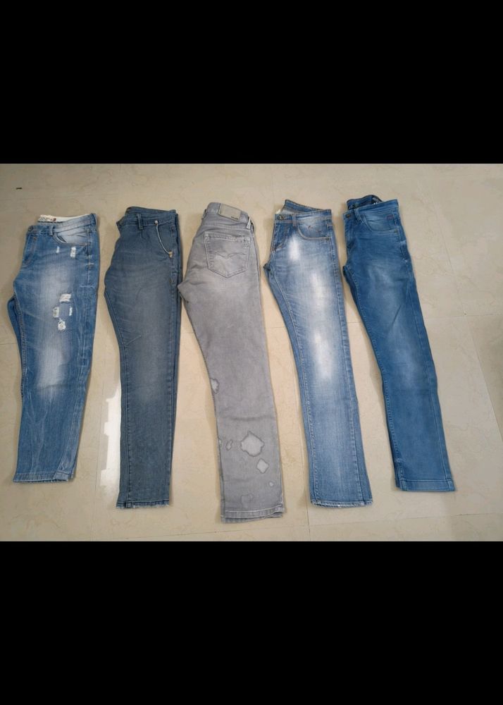 Combo Of 5 Men's Jeans