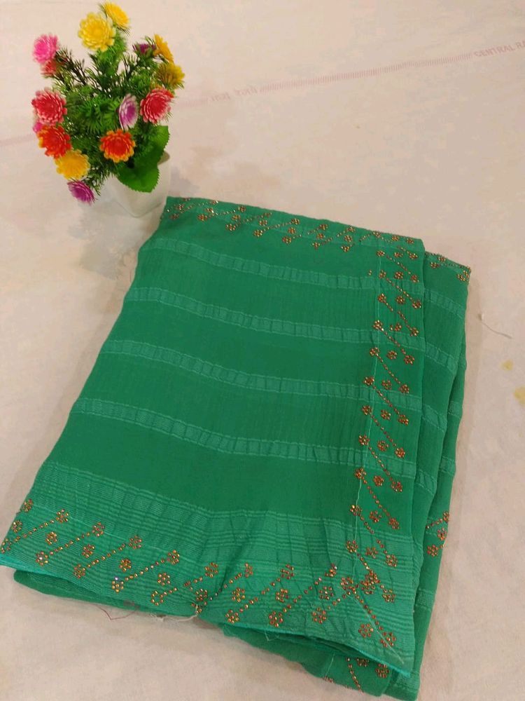 Beautiful satin silk saree