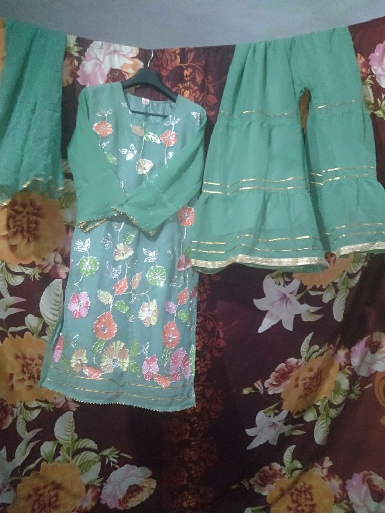 Gharara Kurta With Dupatta