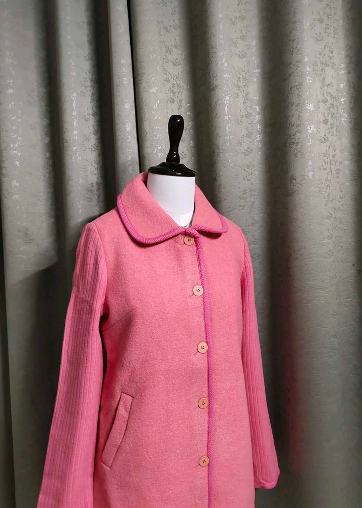 🆕 Bubblegum Pink Long Sleeves Coat