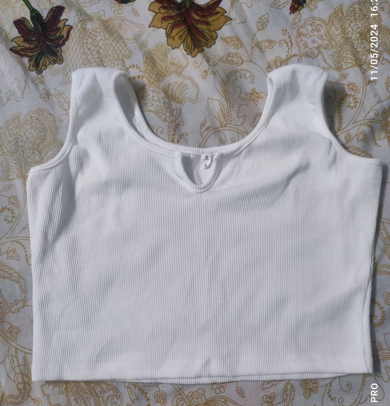 Women White Crop