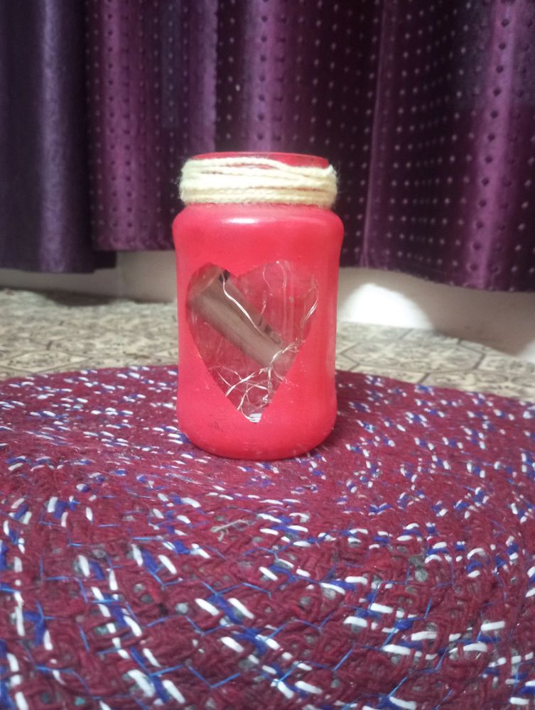 Handmade Jar Painted Lamp