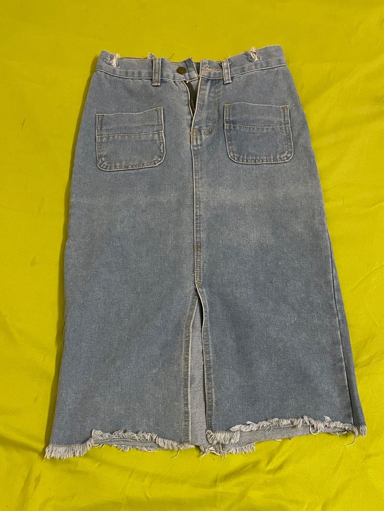 Denim Skirt Korean