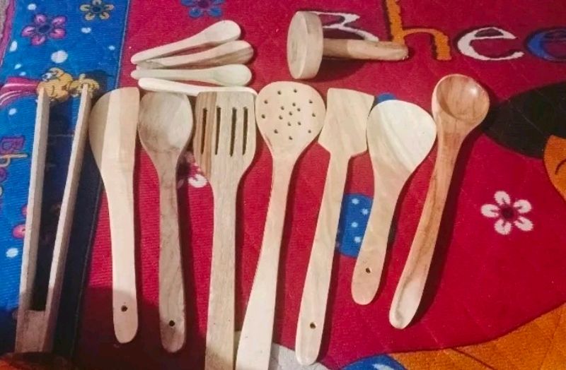 Wooden 13 Spatula Set