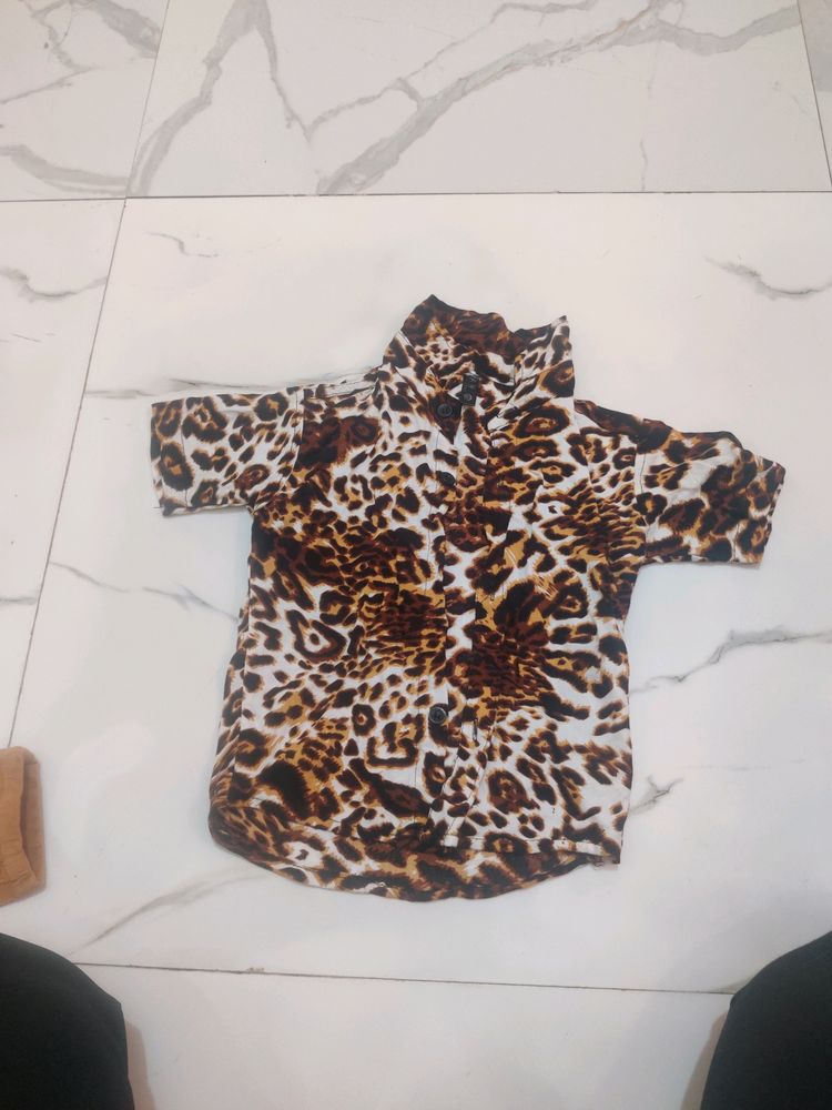 Kids Tiger Print Shirt (2-3 Yrs)