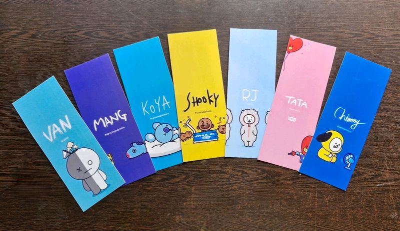 BTS BT21 BOOKMARKS