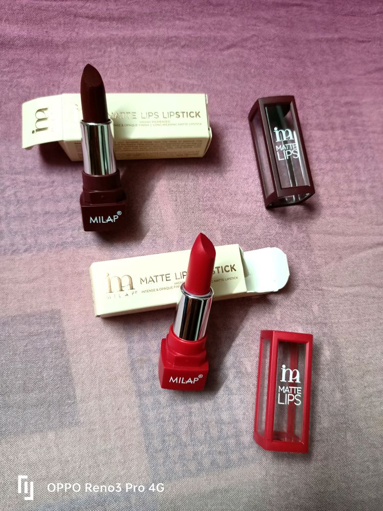 Combo of 2 Milap Long Stay Matte Lipstick