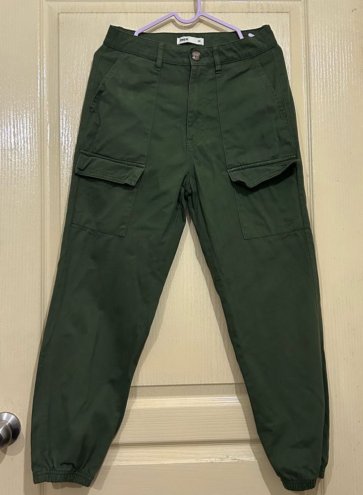 Green Cargo Jeans