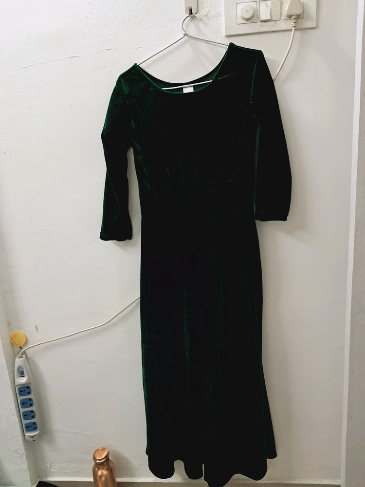 Bottle Green Gown