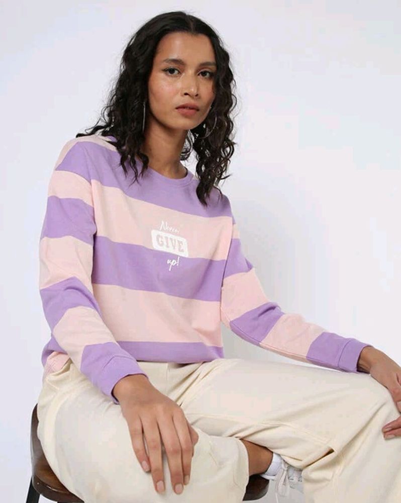 TEAMSPIRIT STRIPED CREW NECK Regular T-shir