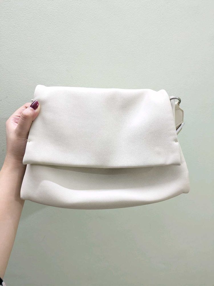 Mango White Sling Bag