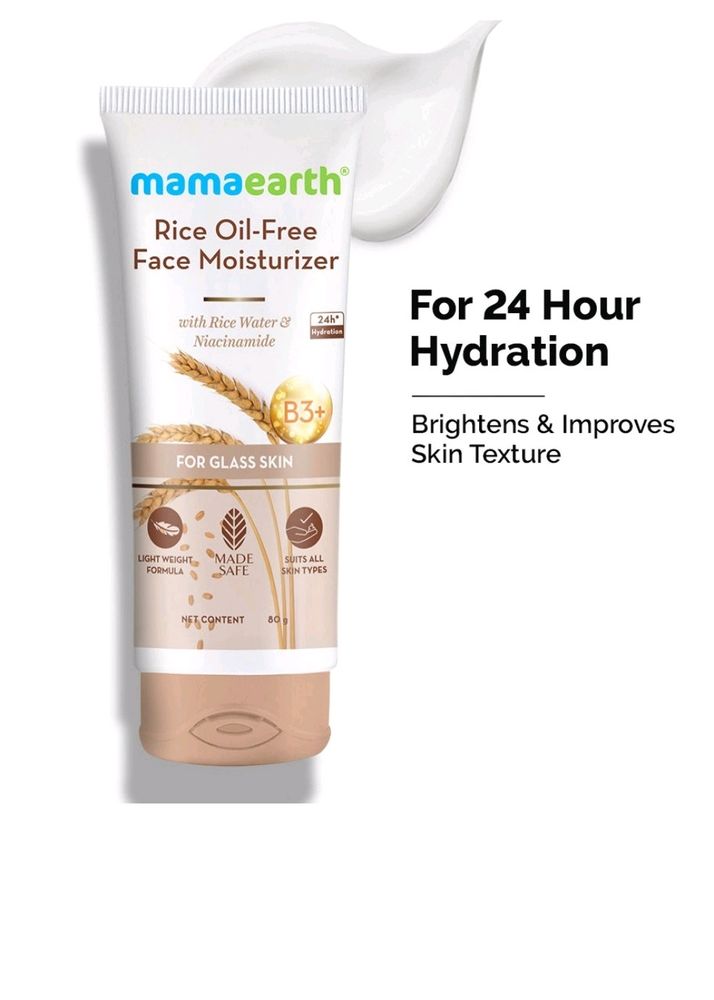 Mamaearth Rice - Oil Free Moisturizer 4 Glass Skin