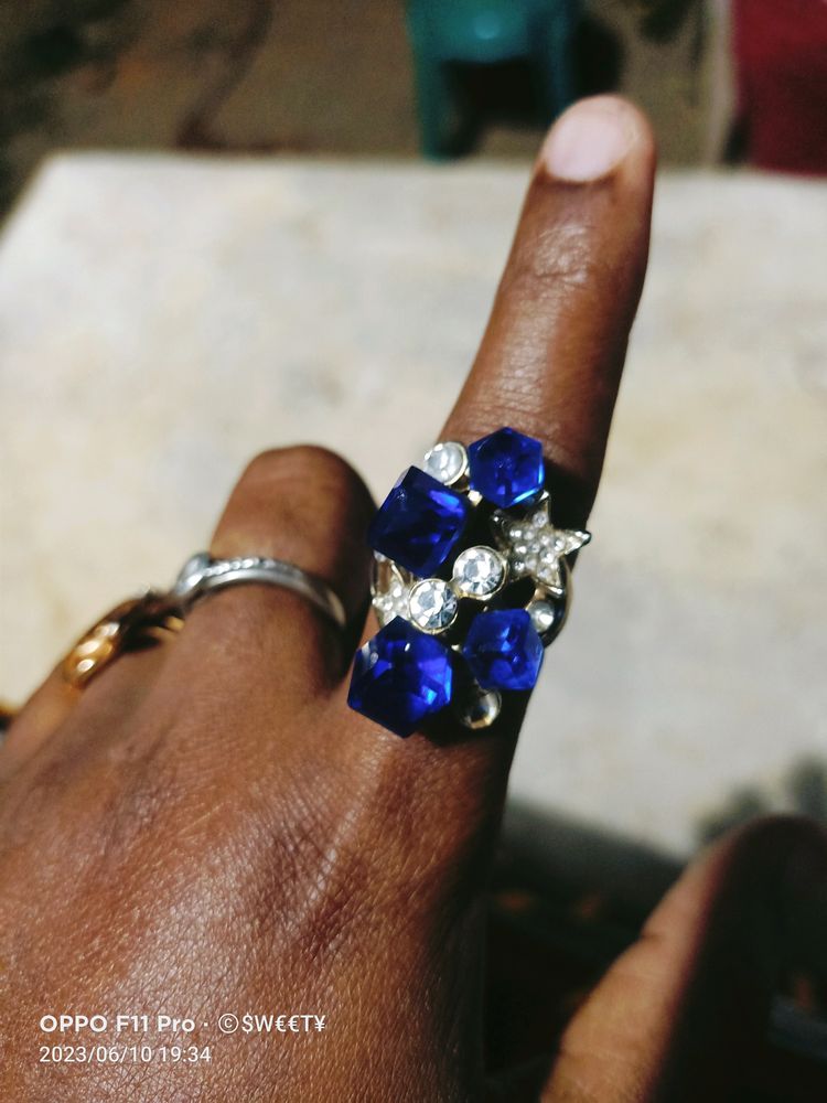 Blue Stone Classy Ring