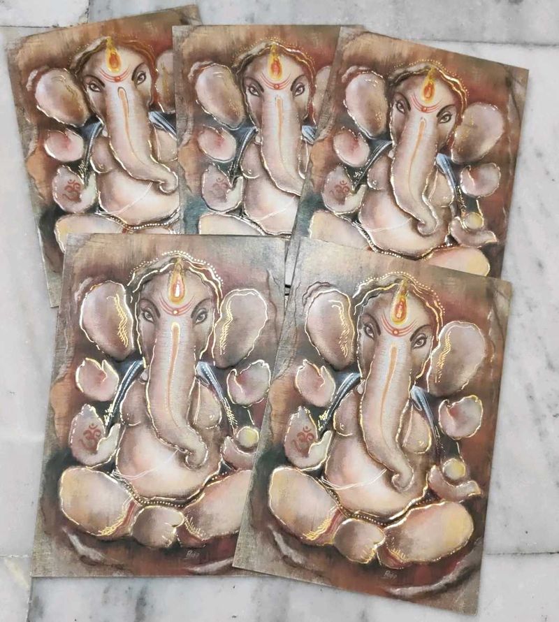 5 Ganeshji Greeting Card