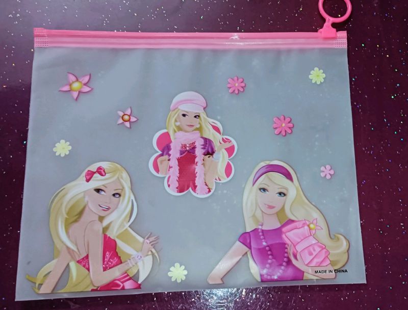 ☑️🎁combo -3-Barbie Transparent Pouch🎁☑️