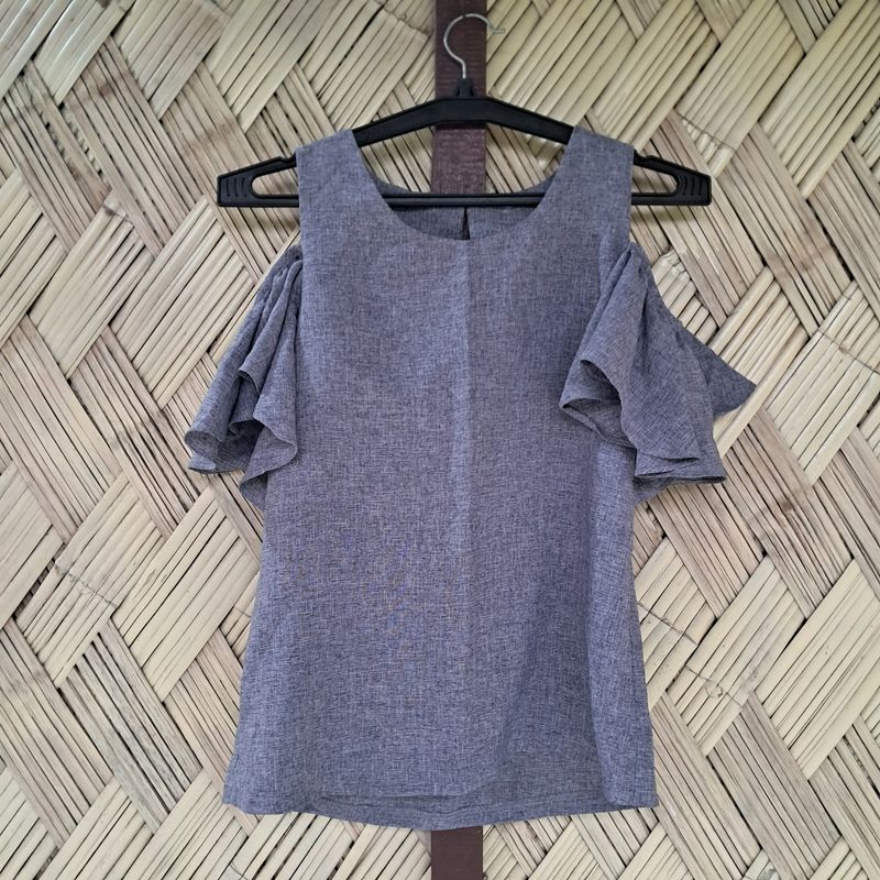 Grey Korean Top.