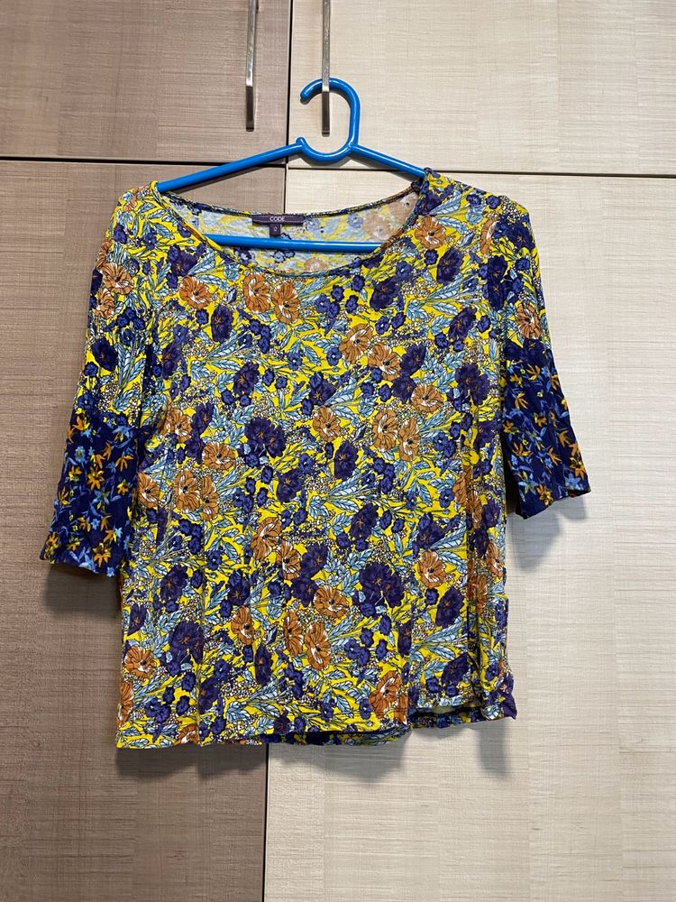 Cute Multicolour Floral Top