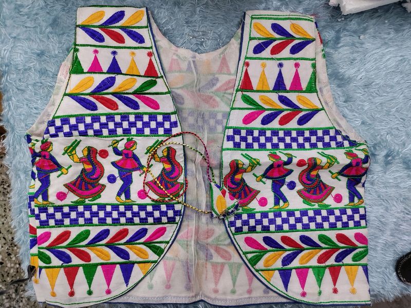 White Festive Garba Wear Jacket