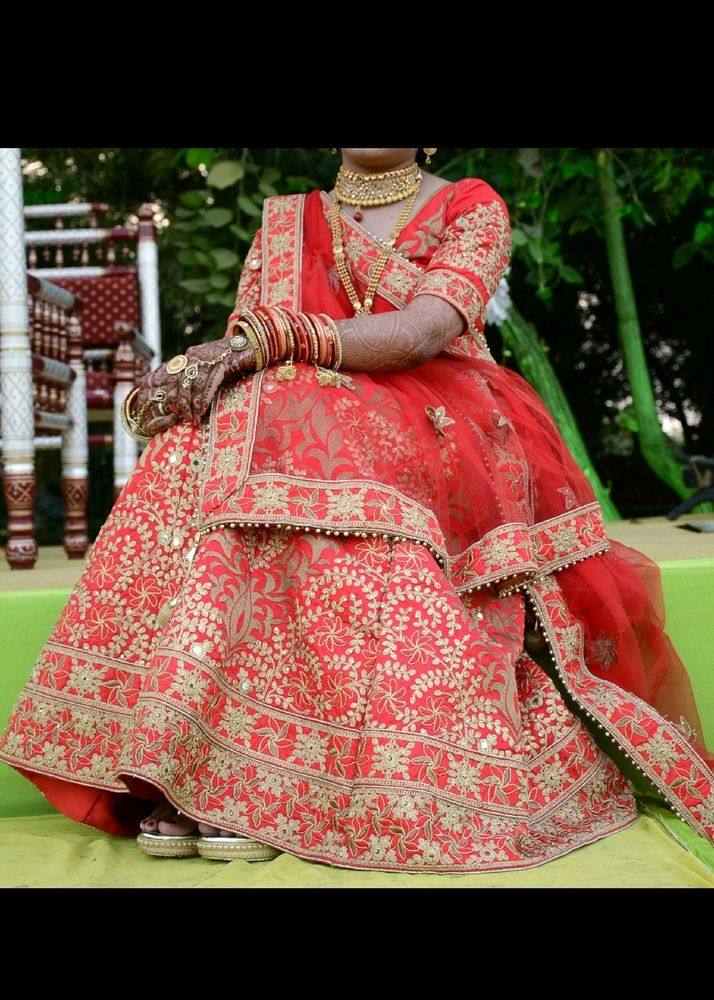 Red Bridal Lehenga