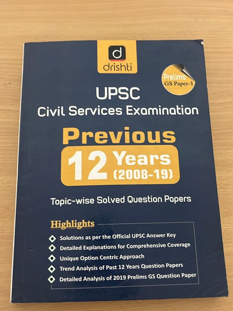 UPSC Prelims PYQ (2008-2019) Solved Drishti IAS