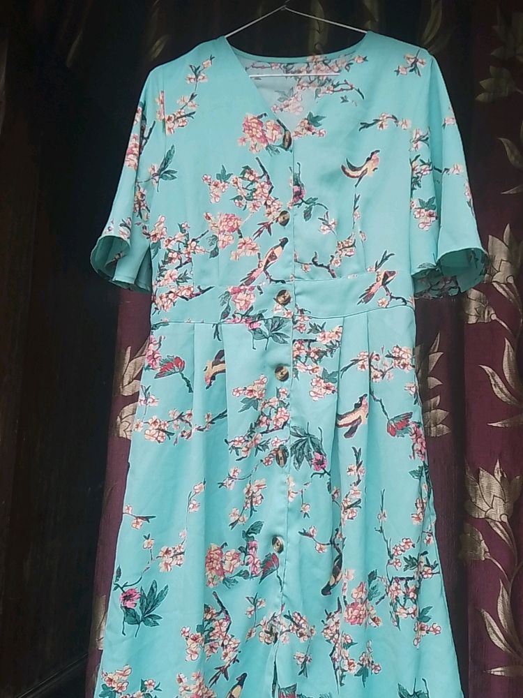 Beautiful Sea Green Dress For Girls