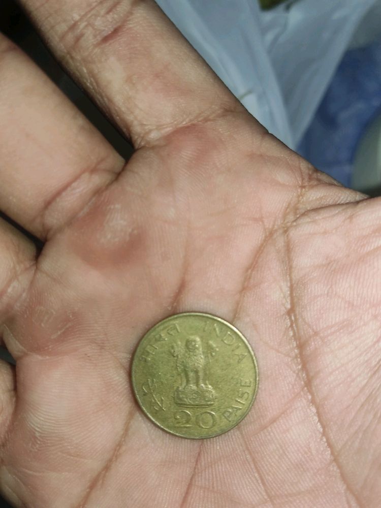 Indian 20 Paise Coin