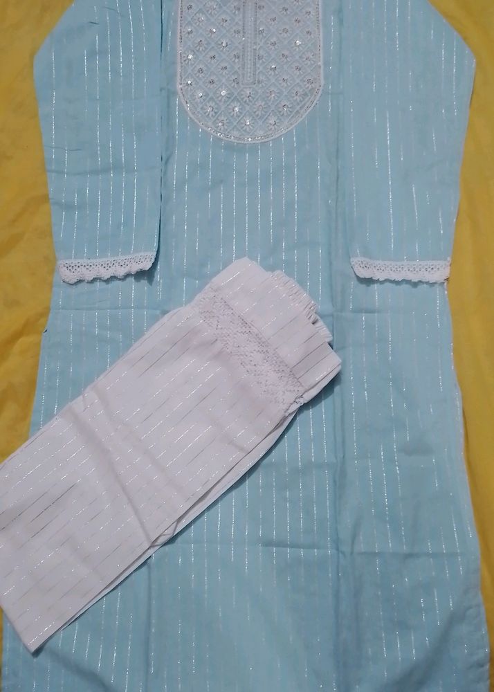 Neck Embroidery Kurti With Pant