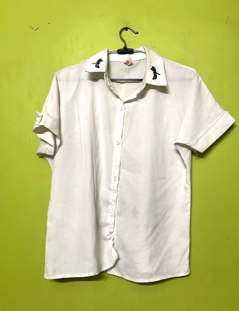 White Ladies Top For Casual Wear